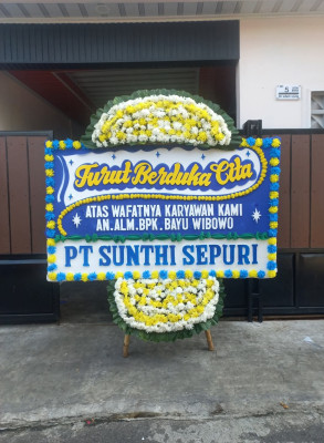 Papan Bunga Duka di Sei Sikambing D